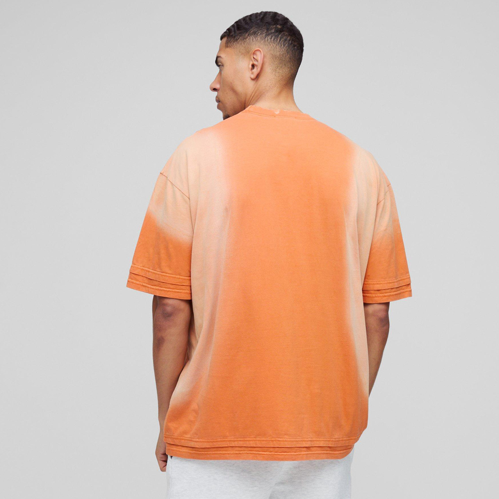 Oversized Washed Dove Graphic T-Shirt