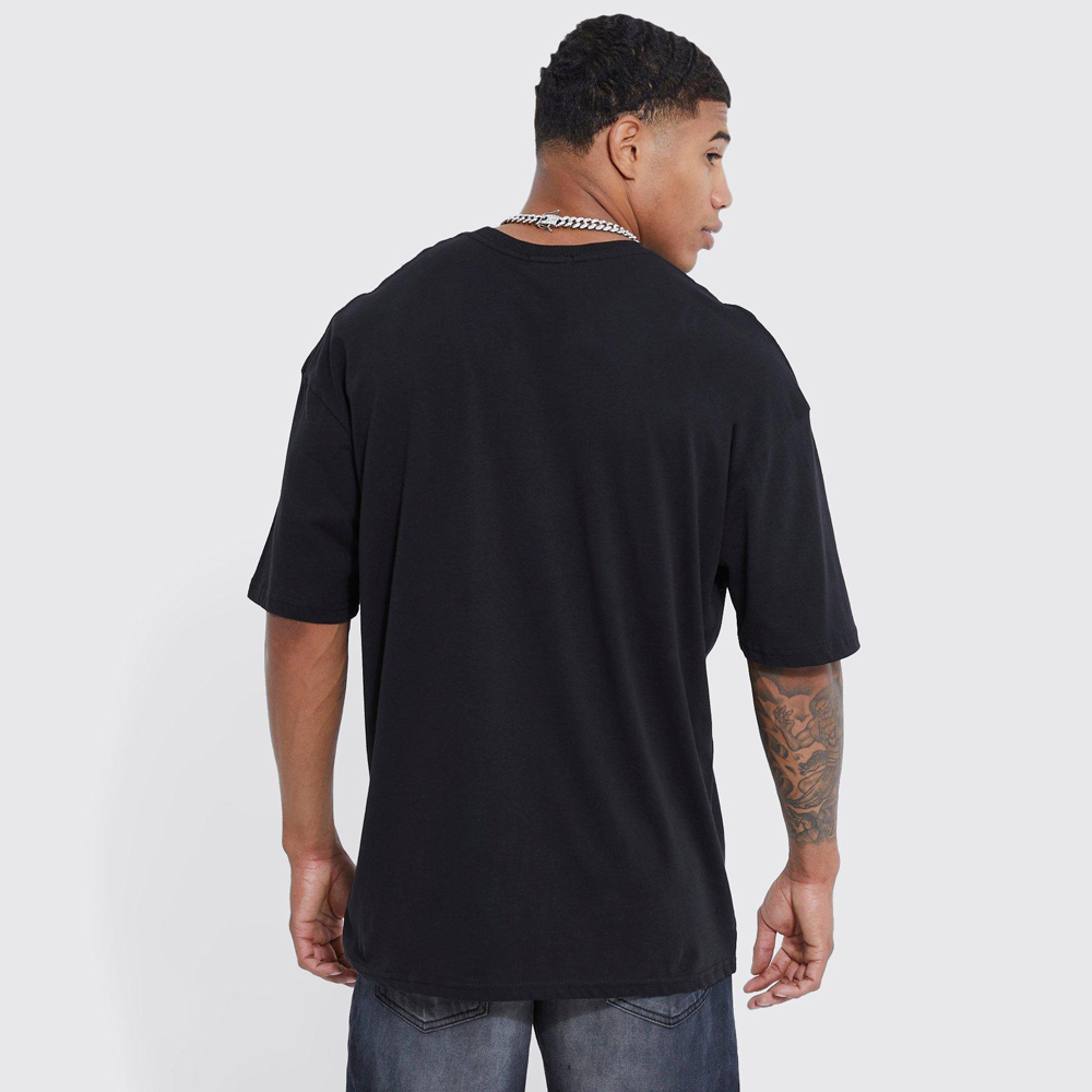 Oversized Washed Wyoming Print T-shirt